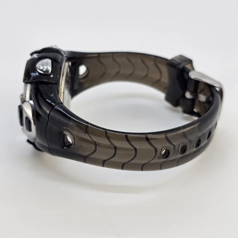 Sport Digital Women Watch 37MM DayDate Black‎ Plastic Bands Up to 6.5